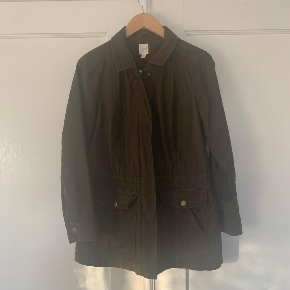 J. Jill Utility Jacket - Green, Sz. Small